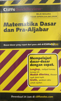 Image of Matematika Dasar dan Pra-Aljabar