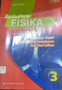 Image of Seribu Pena Fisika Untuk SMP/MTs Kelas IX Jilid 3