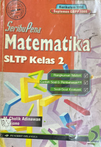Image of Seribu Pena Matematika SLTP Kelas 2 Jilid 2